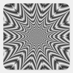 Aufkleber Super Nova in Schwarz und Weiß