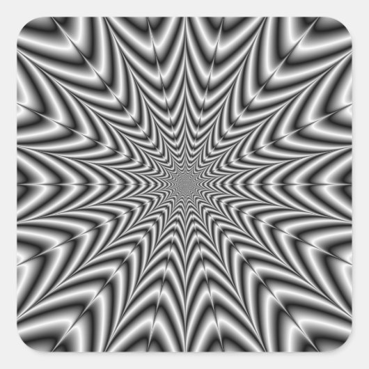 Aufkleber Super Nova in Schwarz und Weiß (Vorderseite)