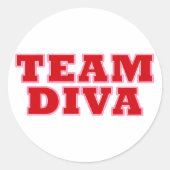 Aufkleber "Team Diva" (Vorderseite)