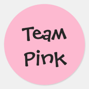 Aufkleber "Team Pink"