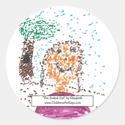 Aufkleber "The Dotted Girl" (Vorderseite)