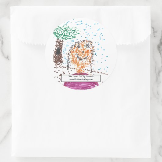 Aufkleber "The Dotted Girl" (Tasche)