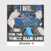 Aufkleber "The Thicc Blue Line" (Blatt)