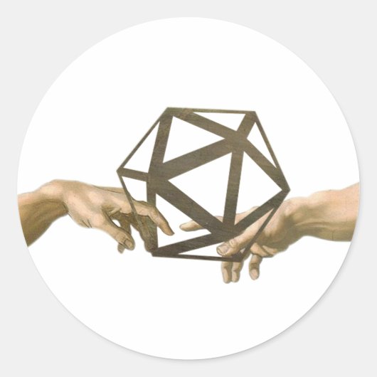 Aufkleber-Touch Kleros Runder Aufkleber (Vorderseite)