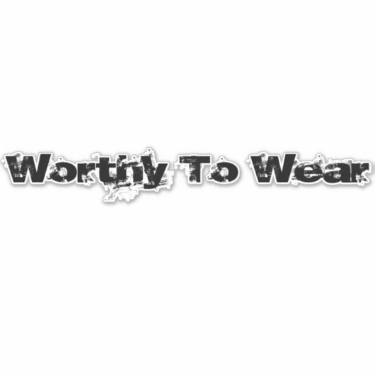 Aufkleber tragen (Vorderseite)