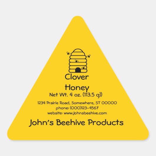 Aufkleber (Tri) - Honey Business (Vorderseite)