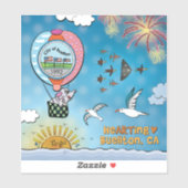 Aufkleber - über dem Meer (Blatt)