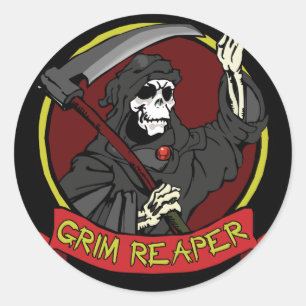Aufkleber/Umschlag Aufkleber des Grimmigen Sensenm