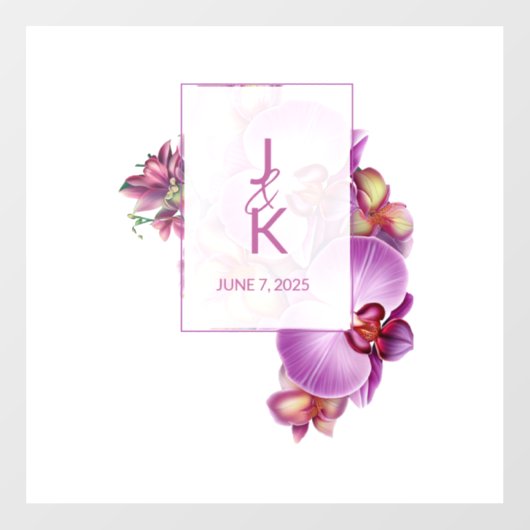 Aufkleber und Aufkleber für das Hochzeitspaar Mono (Blatt)