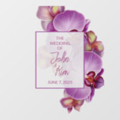 Aufkleber und Aufkleber für das Hochzeitspaar Mono (Blatt)