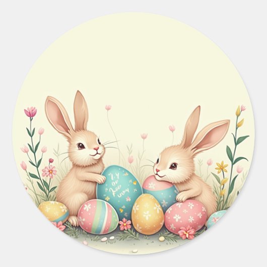 Aufkleber und Etiketten (eine fröhliche Osteraufsc (Vorderseite)