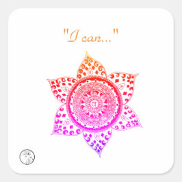 Aufkleber und Etiketten mit Chakra-Energie