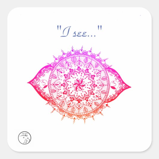 Aufkleber und Etiketten mit Chakra-Energie (Vorderseite)