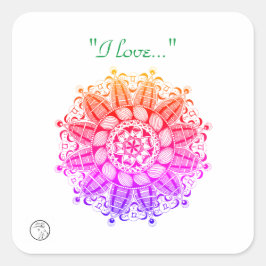 Aufkleber und Etiketten mit Chakra-Energie