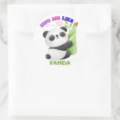 🐼 Aufkleber und Labels - Umarmungen wie ein Panda (Tasche)
