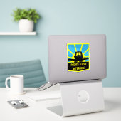 Aufkleber und Schilder für Narrowboat (Laptop auf Schreibtisch)