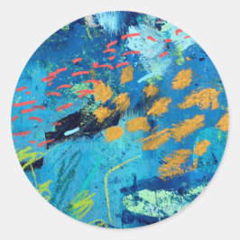 Aufkleber und Siegel im Blackfish-Design