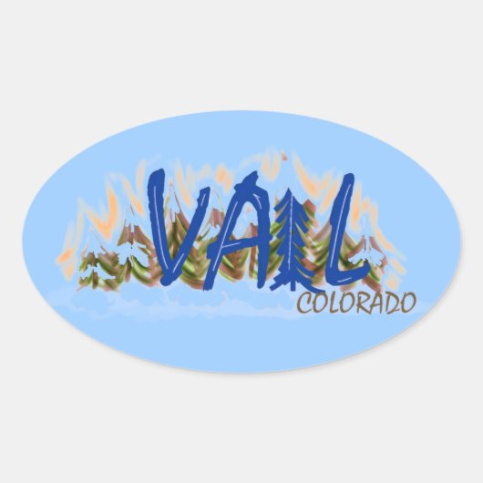 Aufkleber Vail Colorado (Vorderseite)