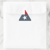 Aufkleber verblasst Blue Lone Star Flag Herz Texas (Tasche)