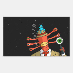 Aufkleber "Verdächtige Alien"