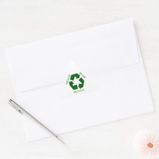 Aufkleber - verringern Sie Wiederverwendung, (Umschlag)