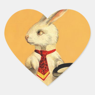 Aufkleber Vintag Anthro Magic Hat Trick Rabbit Har