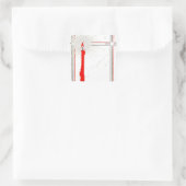 Aufkleber Vintag Deko Weihnachtskerze im Fenster (Tasche)