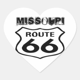 Aufkleber Vintag Route 66 Worn Staat Missouri Herz