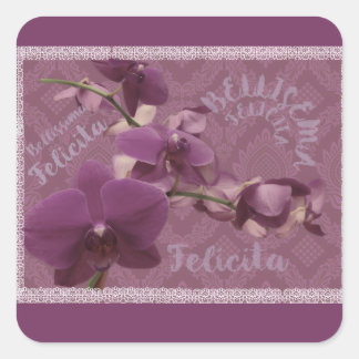Aufkleber Vintage-Blumenmuster