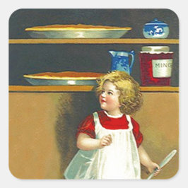 Aufkleber Vintage Feiertag Mincemeat-Pastete Ernte
