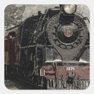 Aufkleber Vintage-Lokomotiv-Zug