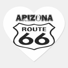 Aufkleber Vintage Route 66 Worn Staat Arizona Herz
