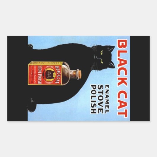 Aufkleber Vintage Werbung Black Cat Stove Polnisch (Vorderseite)