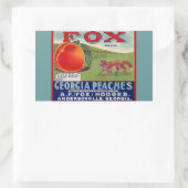 Aufkleber Vintage Werbung Fox Georgia Pfirsiche (Tasche)