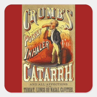 Aufkleber Vintage Werbung Inhaler Kur Catarrh