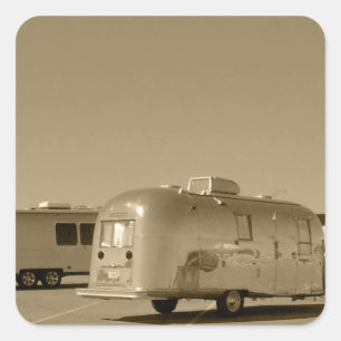Aufkleber Vintage Zinn kann Trailer Shiny Met