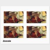 Aufkleber Vintages Halloween Tarot Schwarze Katze (Blatt)