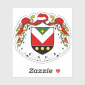 Aufkleber - Vollständiges Wappen des Botschafters (Blatt)