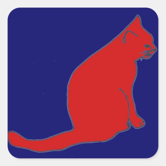 Aufkleber von Red Kitty (Vorderseite)