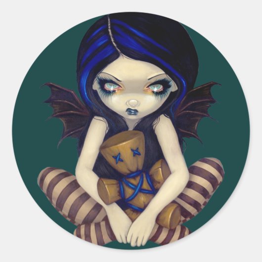 Aufkleber "Voodoo in Blau" (Vorderseite)