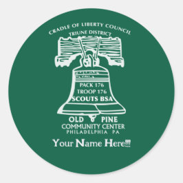 Aufkleber -Waldgrün (personalisiert) 