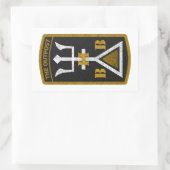 Aufkleber: weiß / OP-BHB Rechteckiger Aufkleber (Tasche)