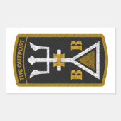 Aufkleber: weiß / OP-BHB Rechteckiger Aufkleber (Vorderseite)