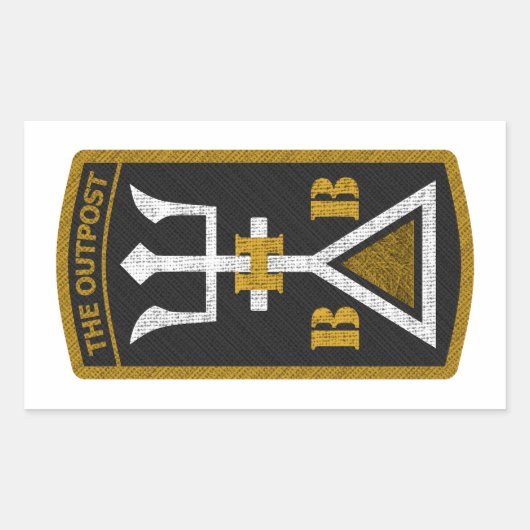 Aufkleber: weiß / OP-BHB Rechteckiger Aufkleber (Vorderseite)