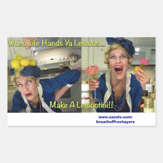 Aufkleber "Wenn das Leben sich um Ya Lemons kümmer (Vorderseite)