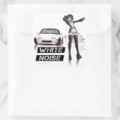 Aufkleber "White Noise MX5 Miata" (Tasche)