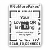 Aufkleber  - WHITE  - QR - PURE Collection (Vorderseite)