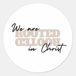 Aufkleber Wir sind in Christi-Glaube-Bibelzitaten