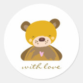 Aufkleber "with love" (Vorderseite)