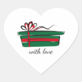 Aufkleber "with love" (Vorderseite)